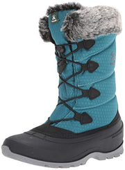 Kamik Women's Momentum Snow Boot Teal Fur Lined Rubber Sole Snow Boots (6)