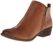 Lucky Women's Basel Boot, Toffee Brown Leather Low Cut Ankle Booties (7)