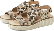 Cole Haan Originalgrand Platform Sandollar Snake Print/Ivory Wedge Heel Sandals