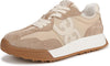 Sam Edelman Langley Tan Multi Rounded Toe Chunky Platform Low Top Sneakers