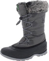 Kamik Women's MOMENTUM2 Snow Boot, Charcoal Grey Fur Lined Boots