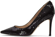 Sam Edelman Hazel Sequin Dress Pumps Black/Pewter (10 B (M) US)