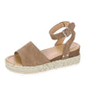 Cathalem Libiyi Sandals Open Toe Ankle Strap Espadrilles Platform Wedge Sandals 7