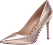 Sam Edelman Hazel Champagne Stiletto Heel Pointy Toe Slip On Fashion Dress Pumps