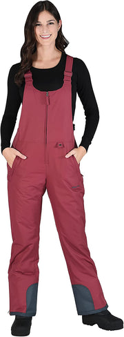 Arctix Womens Essential Insulated Bib Overalls Crimson