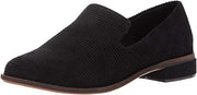 Kelsi Dagger Arbor Black Rounded Toe Corduroy Slip On Oxfords Flat Loafers