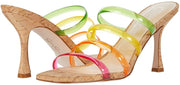 Jessica Simpson Oniela Slide Sandals Straps PINK COMBO Open Toe Mule Sandal