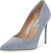 Steve Madden Vala Light Denim Fashion High Heeled Pointed Toe Stiletto Pumps