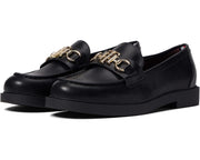 Tommy Hilfiger Trevys Black Slip-On Moc-Toe Fashion Loafers Flats Shoes