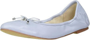 Sam Edelman Felicia Porcelain Blue Faux Shearling Leather Slip On Round Toe Ballet Flats