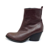 Eric Michael Camie Booties Bordeux Pointed Toe Block Heel Weestern Ankle Boots