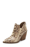 Vince Camuto Gradesha Multi Snake High Block Pointed Toe Heel Western Booties