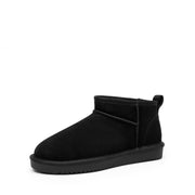 DREAM PAIRS Winter Suede Water Resistant Slip On Memory Foam Comfort Booties