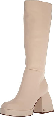 Circus By Sam Edelman Kylie Vanilla Bean Square Toe Knee High Chunky Heel Boots