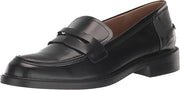 Sam Edelman Colin Black Leather Slip On Rounded Toe Classic Loafers