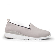 Me Too Gage Slip On Casual Comfort Slip On Low Top Sneakers Frost Grey Nubuck