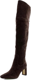 Sam Edelman Shea Cafe Noir Wide Calf Pointed Toe Over The Knee Fashion Boots