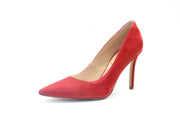 Sam Edelman Hazel Red Suede Stiletto Dress Shoes Pointed Toe Pump