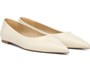 Sam Edelman Wanda Ivory Pointed Toe Slip On Fashion Ballet Flats Shoes Wide