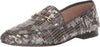 Sam Edelman Loraine Grey Tweed Multi Almond Toe Slip On Heeled Fashion Loafers