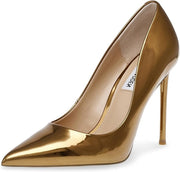 Steve Madden Vala Metallic Bronze Fashion High Heeled Pointed Toe Stiletto Pumps