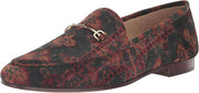 Sam Edelman Loraine Blue Tapestry Multi Almond Toe Slip On Classic Vamp Loafers