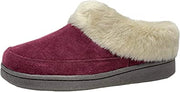 Clarks Womens Faux Fur Lined Clog Slippers Warm Cozy Indoor Outdoor Plush Slipper For Women