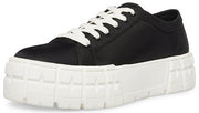 Steve Madden Rorey Black Lace Up Rounded Close Toe Platform Fashion Sneakers