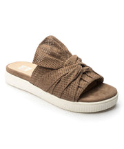 Jane and the Shoe JESSICA Bow Slide Sandal Suede Taupe Mule (7)