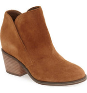 Jessica Simpson Tandra Canela Brown Suede Stacked Heel Western-chic Booties