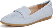 Dr. Scholl's Emilia Summer Blue Microfiber Slip On Pointed Toe Classic Loafers