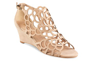 Klub Nico Women's MILLIE Wedge Sandals-Nude Caged Wedge Open toe Pump