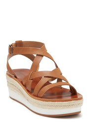 Lucky Brand Women's Jasmei Espadrille Platform Wedge Sandal MACAROON