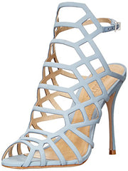 SCHUTZ Juliana Dress Sandal Jeans Blue Caged Stiletto Pump Sandals