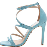 Schutz Licah Sky Blue Strappy Stiletto Pumps Sandal Dainty Open Toe Sandals