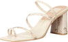 Dolce Vita Prisma Ivory Multi Stella Slip On Squared Open Toe Heeled Sandals