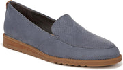 Dr. Scholl's Jet Away Oxide Blue Microfiber Slip On Rounded Toe Classic Loafers