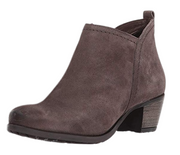 Eric Michael Womens Margot Booties Brown Suede Block Heel Low Cut Ankle Boots