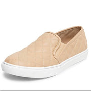 Steve Madden Ecentrcq Sporty Chic Quilted Slip-on Round Toe Low Top Sneaker Nude