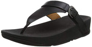 FitFlop New Women's Edit Thong Sandal Black Wedge Thong Sandals