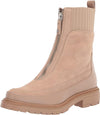 Sam Edelman Leone Sesame Chunky Block Heel Closed Toe Zipper Combat Ankle Boots