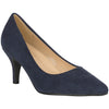 ILLUDE Cherry Navy Suede Classic Pointed Toe Comfortable Stiletto Heel Pumps Shoes