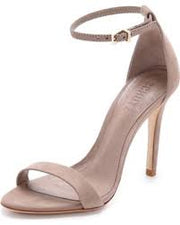 Schutz Cadey Lee Dress Sandal Mouse Grey Nubuck Two Peice High Heel Sandals