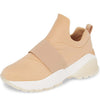 J/Slides Manic Beige Nude Boyfriend Dad Chunky Platform High Top Fashion Sneaker