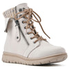 CLIFFS BY WHITE MOUNTAIN Hope Winter White Fashion Zipper City Hiker Boots 7.5