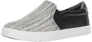 Dr. Scholl's Women's Madison Sneaker Slip On Black/White Snake Print