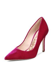 Sam Edelman Hazel Stiletto Dress Pointy Toe Pump Pink Velvet