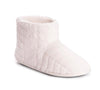 Women's Chevron Fur Bootie Slippers (Ivory, 9, numeric_9)