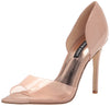 Nine West Womens Price3 Barely Nude Fashion Slip On Open Toe Heeled Sandals