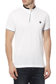 Roberto Cavalli Men's Classic Short Sleeve Polo BIANCO FST645A#21000053